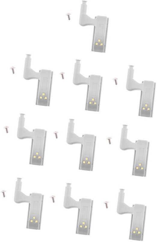 Vinayakart 10 Pieces Universal Furniture Wardrobe Inner Hinges LED Sensor Light System Smart Sensor Light