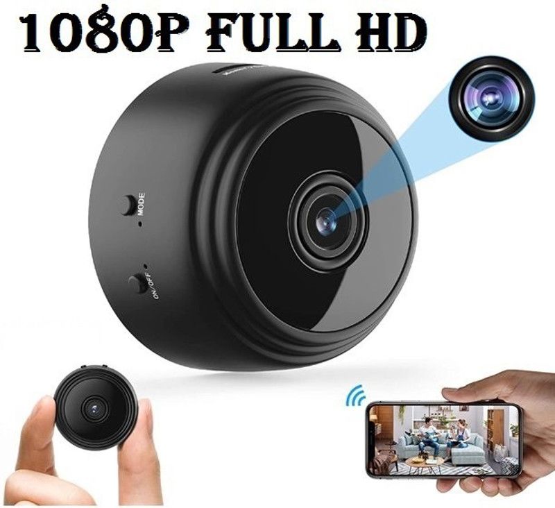 SIOVS Spy Wireless Hidden WiFi Mini 1080p HD Camera Nanny Cam Small Indoor Outdoor Security Camera  (64 GB, 1 Channel)