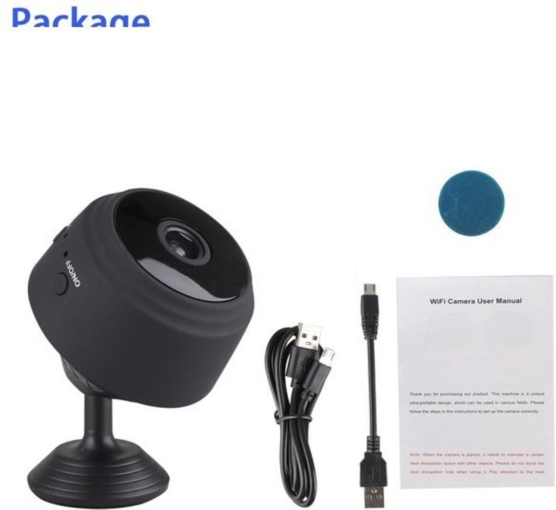 Bzrqx Hidden Mini Spy WiFi HD 1080P Wireless Magnetic Security Camera for Home Built-in Battery with Motion Detection/Night Vision Security Camera Security Camera  (64 GB, 1 Channel)