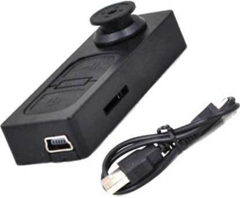SATTOBISION Hidden Disguised Shirt Black Button Camera Mini Security Camera  (2 Channel)