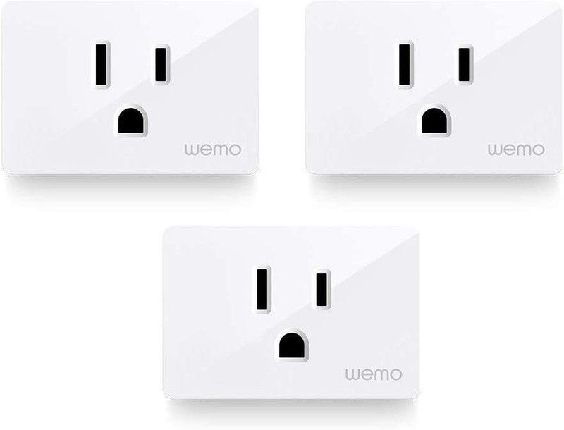 WeMo Simple Setup Smart Outlet for Smart Home, Control Lights and Devices Remotely Works w/ Al_exa, Google Assistant, Ap_ple HomeKit PC3  (White)