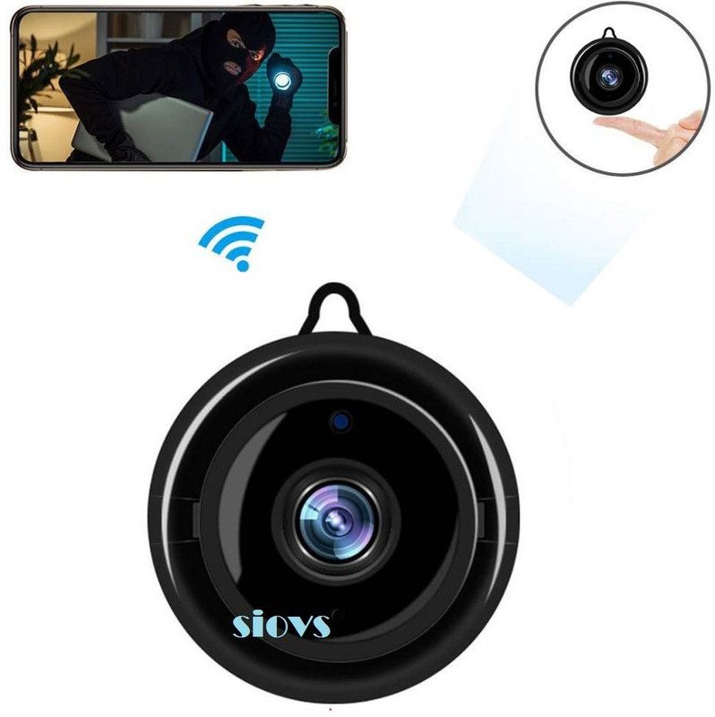 SIOVS WiFi IP Wireless Hidden Spy Night Vision Motion Detection 2 Way Communication Security Camera  (64 GB, 1 Channel)