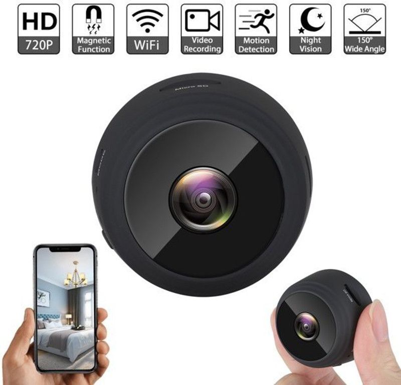SIOVS Hd 1080p with Night Vision and Motion Detection Smallest Portable Mini Magnet Camera Spy Camera  (64 GB, 1 Channel)