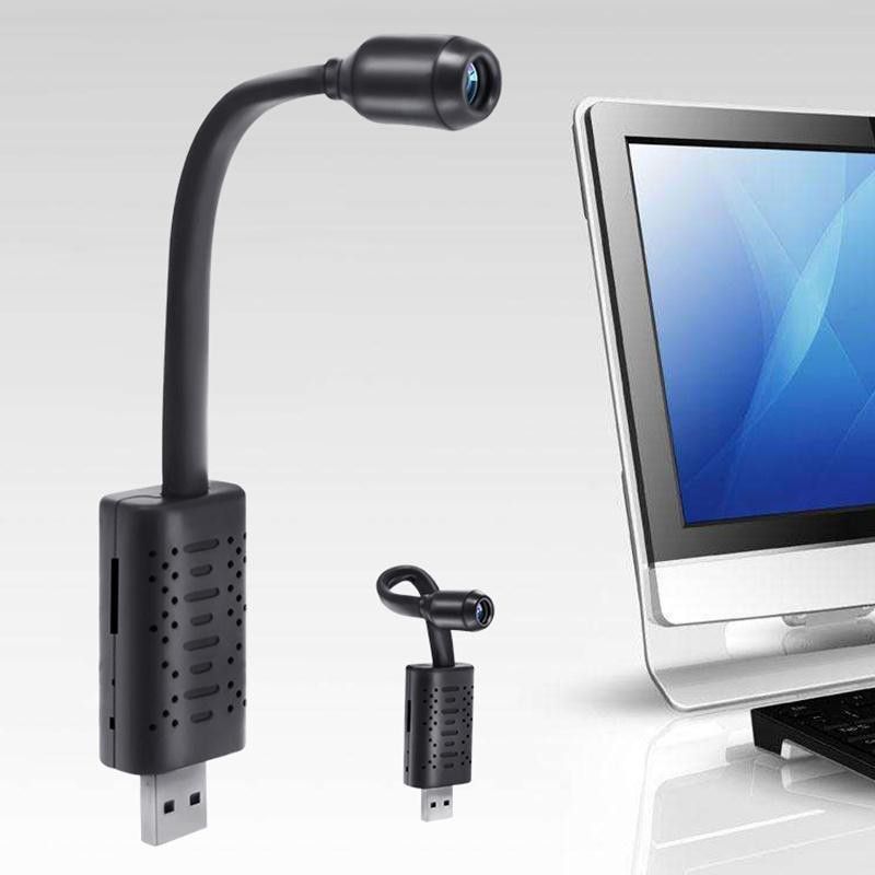 Bzrqx 1080p HD USB Universal Interface WiFi Mini Flexi Neck Camera | 100° Wide-View-Angle | Live View on Mobile App | Only 2.4G WiFi Compatible | Supports 64GB Micro SD Card (Not Included) Security Camera  (64 GB, 1 Channel)