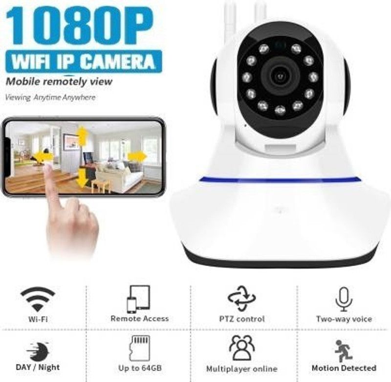 Bzrqx HD CCTV Wifi Camera 720P with Audio Wifi Smart Net Camera Live Streaming Security Camera  (64 GB, 1 Channel)