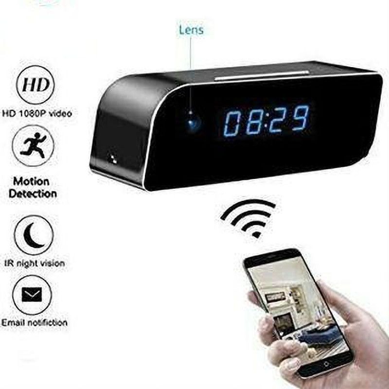 SL STORE WiFi Spy Clock Night Vision Portable Hidden Mini ,Office and Outdoor, 5000 mAh Security Camera  (64 GB, 1 Channel)