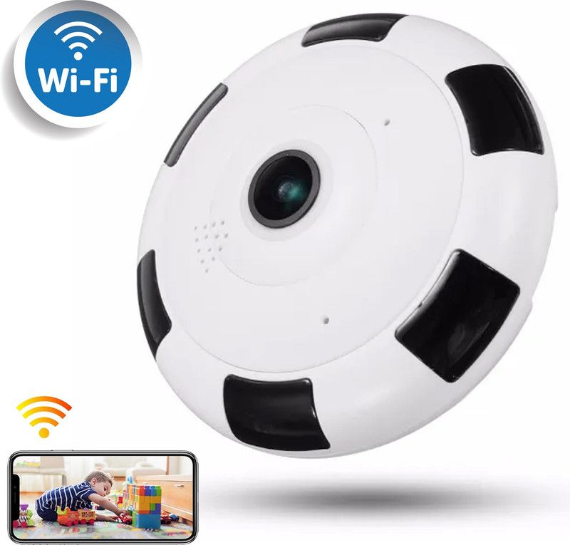 Qaz Fish Eye Chakra Wireless 360* Panoramic WiFi IP Camera Two Way Communication Security Camera  (1 Channel)