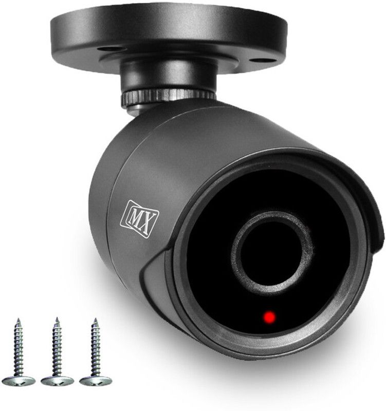MX Dummy Fake Security Wireless Bullet CCTV Outdoor Camera Flashing Light Black D8 Security Camera  (1 Channel)