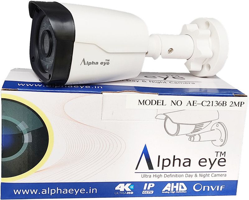 Alphaeye Bullet 2 MP Support 1920*1080 Full HD CCTV Support 2MP DVR Security Camera  (1 Channel)