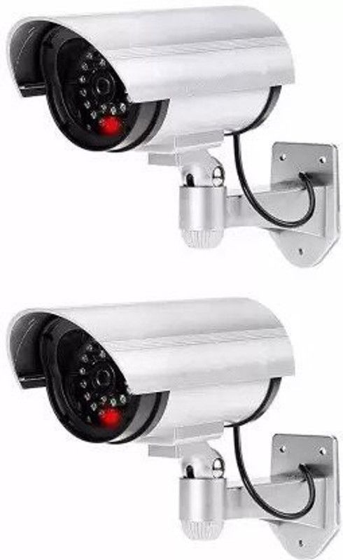 nunki trend 2PCS duplicate Dummy Security CCTV Camera, Indication, Waterproof multicolor Security Camera  (no GB)
