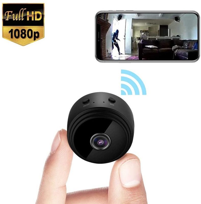 JRONJ Full Hd 1080p with Night Vision and Motion Detection Smallest Portable Mini Magnet Camera with Audio and Video Recording and Live Feed WiFi Security Camera  (64 GB, 1 Channel)