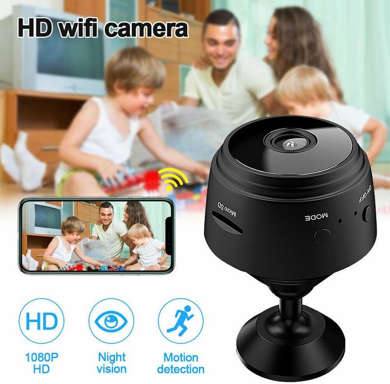SIOVS 1080P CCTV Spy Camera WiFi Wireless Night Vision Motion Detection Security Camera  (64 GB, 1 Channel)