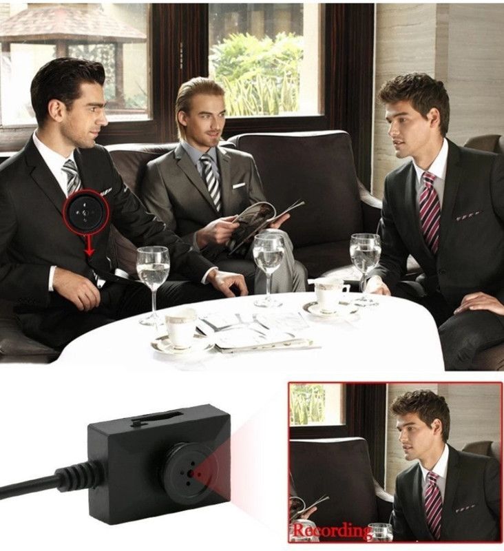 Garundropsy Mini DVR Full HD Button Camera, Pinhole Best Video and Audio Recorder Camcorder Spy Camera  (1 Channel)