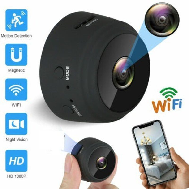 SIOVS Spy Camera Wireless Hidden WiFi Camera HD 1080P Mini Camera Portable Home Security Cameras Covert Nanny Cam Indoor Video Recorder Small Camcorder with Motion Activated Night Vision Security Camera  (64 GB, 1 Channel)