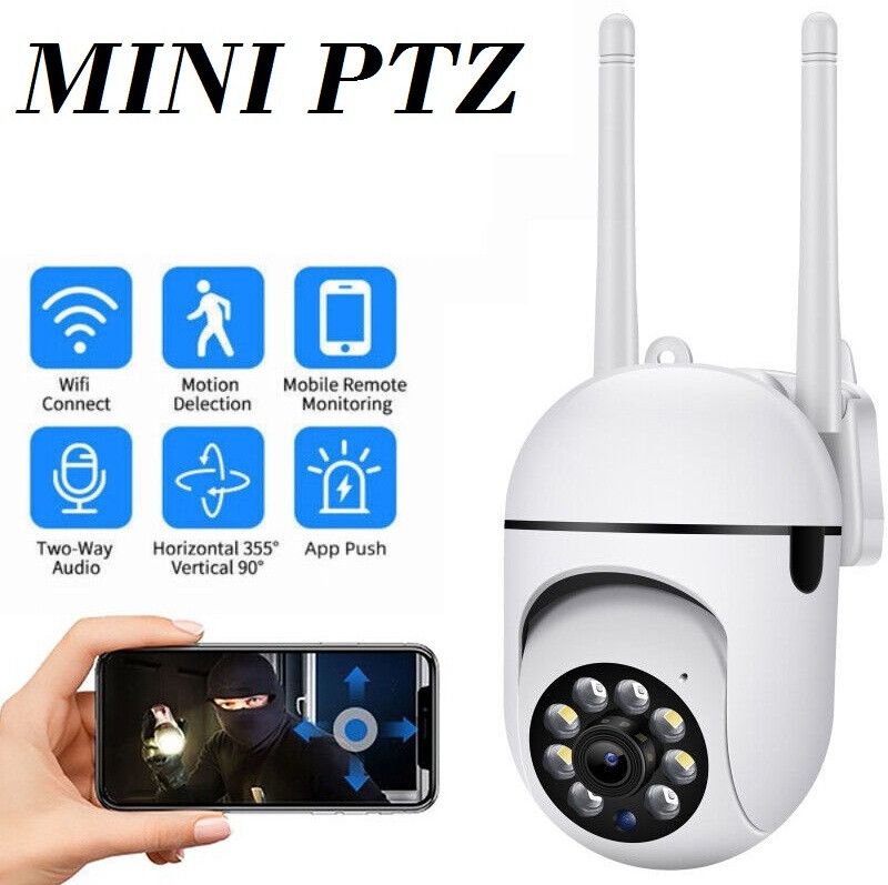 SIOVS PTZ Mobile Live View IR 1080P HD Home WiFi Hidden Camera 2Way Audio Night Vision Spy Camera  (64 GB, 1 Channel)