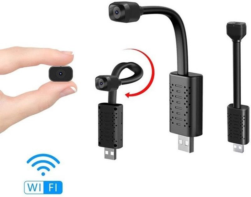 JRONJ HD WiFi Mini Security Camera with USB Universal Interface Live View Security Camera  (64 GB, 1 Channel)