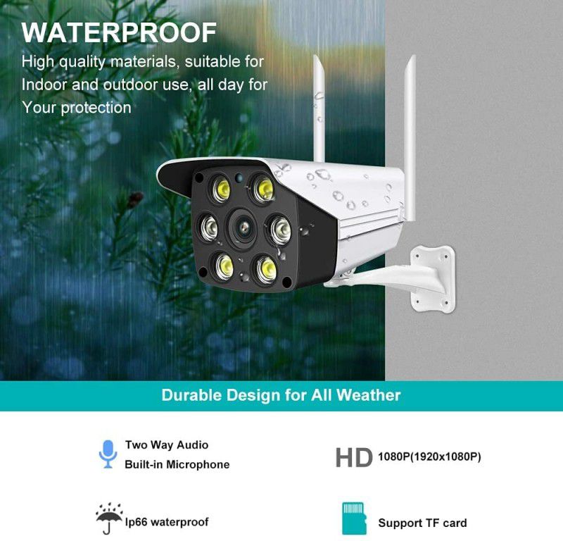 SROPX Mini Spy Camera WiFi ip camera wifi 3MP Wireless Outdoor Waterproof Night Vision Spy Camera  (64 GB, 1 Channel)