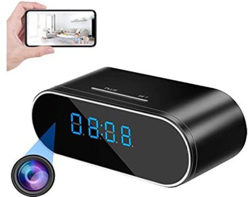 Garundropsy Wireless WiFi Camera Digital Table Clock with HD 1080P Motion Detection Live Security Camera  (1 Channel)