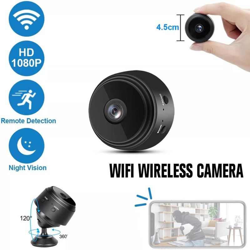 AVOIHS Mini Wireless 1080P HD Camera Wifi Built-in Battery Night Vision Support 64GB Security Camera  (64 GB, 1 Channel)