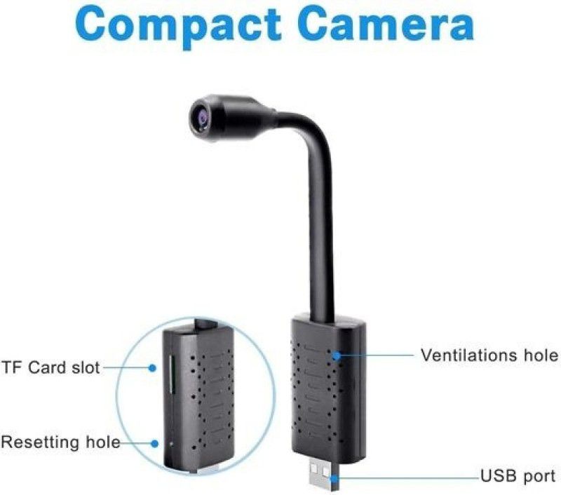 SIOVS 1080p HD USB Universal WiFi Flexi Neck Camera 120° Wide-View-Angl 64GB Support Security Camera  (64 GB, 1 Channel)
