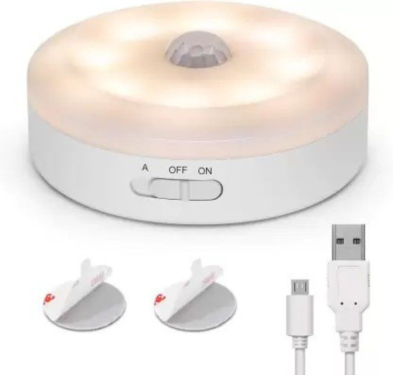 BSVR LED Smart Motion Sensor Light USB Rechargeable Stick-Anywhere Night light Wall Smart Sensor Light