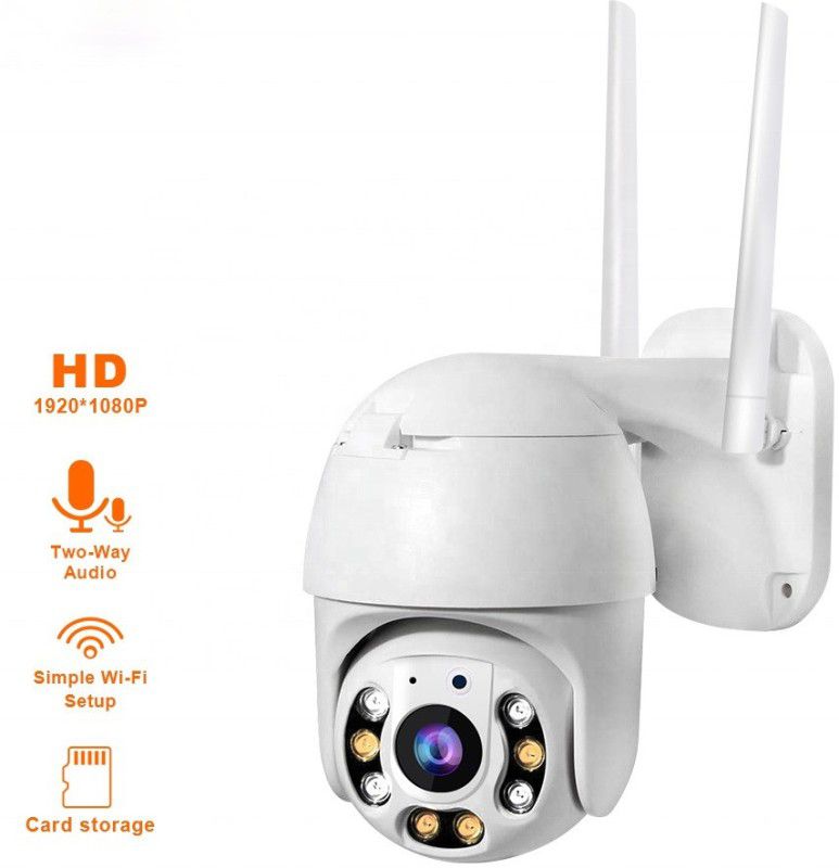 Bzrqx 1080P Wifi IP Mini IR Speed Dome PTZ Camera CCTV Security 360 Degree Wireless Camera Auto Motion Tracking 2MP camera Security Camera  (1 Channel)