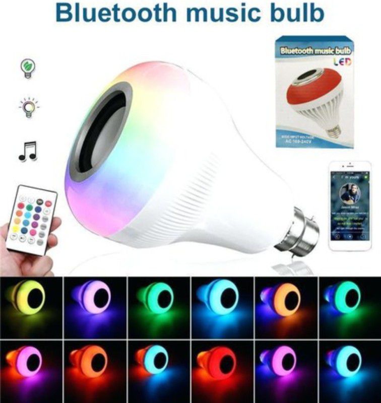 SYARA ANJ_295_Led Wireless Light Bulb Speaker Base Color Changing With Remote Control Smart Bulb