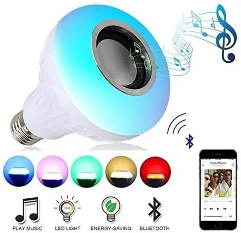 SYARA ANJ_292_Led Wireless Light Bulb Speaker Base Color Changing With Remote Control Smart Bulb