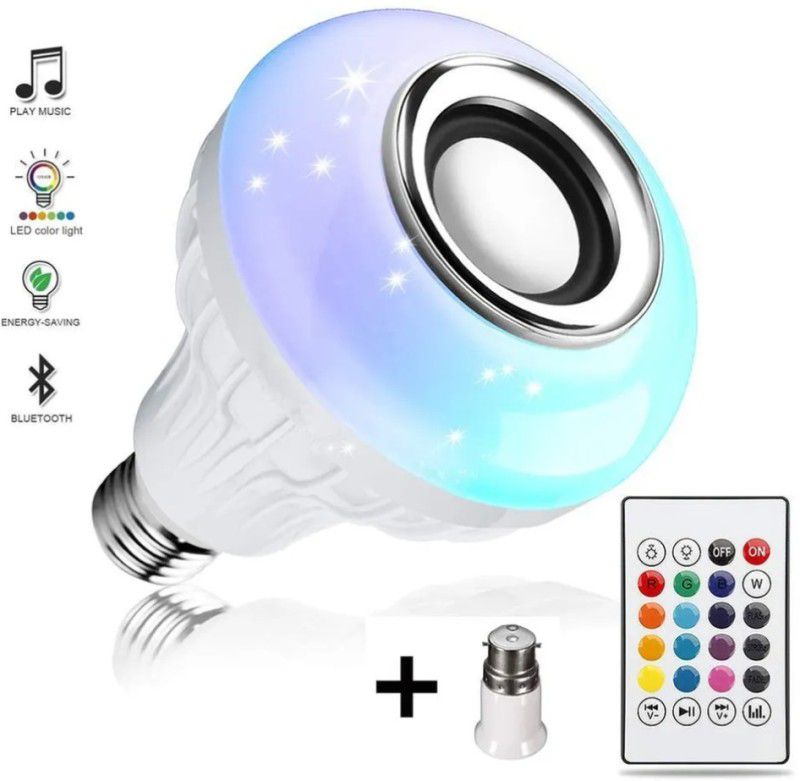 SYARA ANJ_306_Led Wireless Light Bulb Speaker Base Color Changing With Remote Control Smart Bulb