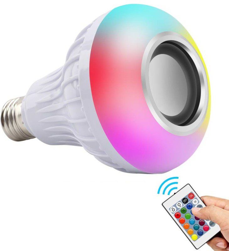 Twixxle XVI®-192-GB-Multicolor Light Bulb with Bluetooth Speaker and Remort Control Smart Bulb