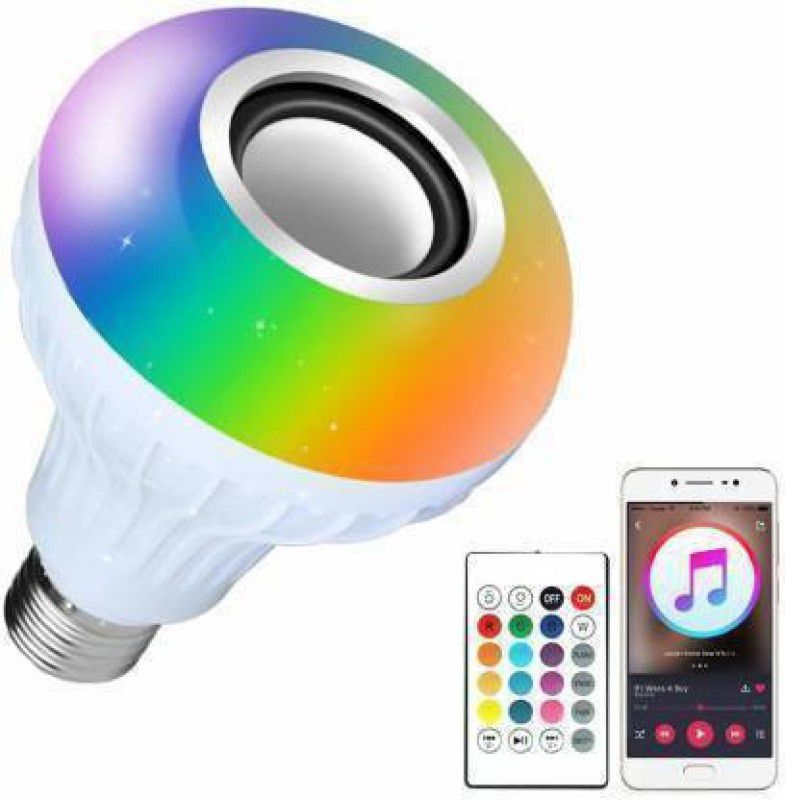 NIHAKA ELECTRONICS Wireless Light Bulb Speaker, RGB Smart Music Bulb Smart Bulb