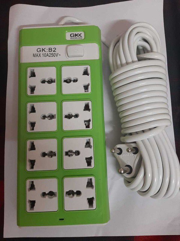 Akshita 8+1 Socket Extension Boards & Power Strip (10 Meter)  (Green)