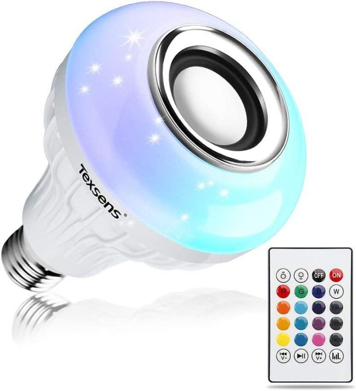 VibeX Colour Changing Bluetooth Speaker LED Music Light Bulb with Remote Control -S2 Smart Bulb