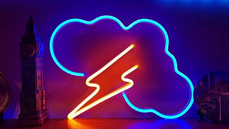 VYNES THUNDER CLOUD LED Neon Signs Light Art Decorative Sign - For Smart Home, Wall