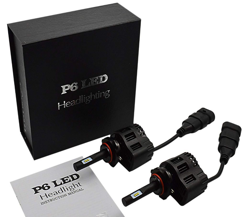 2 pcs Car Lighting source P6 h1 connector LED headlights 45 W 4500lm car driving LED lamps kit 6000 K with a ze chip - Tecio