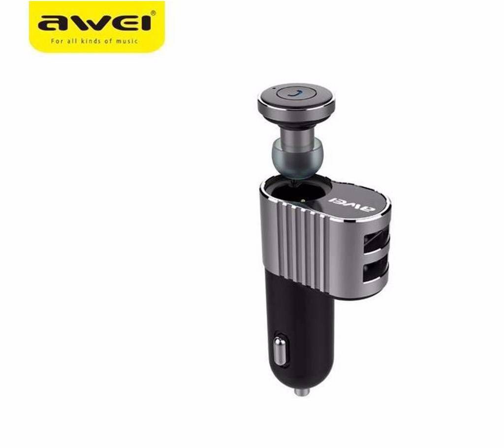 Bluetooth Car Headset USB Charger - A870BL - Gray