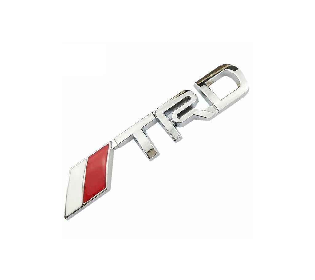 3D TRD Metal Logo Sticker - [Silver]