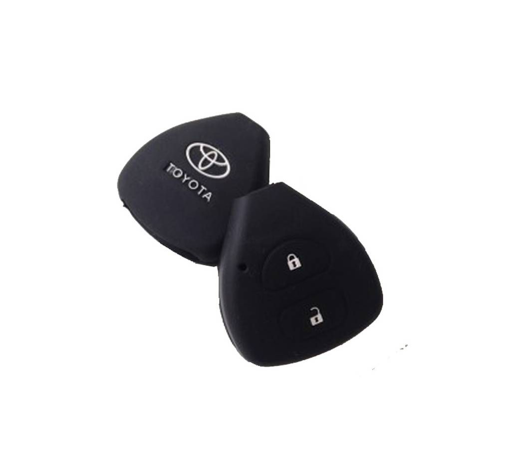 Toyota Silicone Protecting Remote Key Case Cover 2 Buttons For Holder for Corolla Hilux Vitz RAV4 Aqua Axio Prius