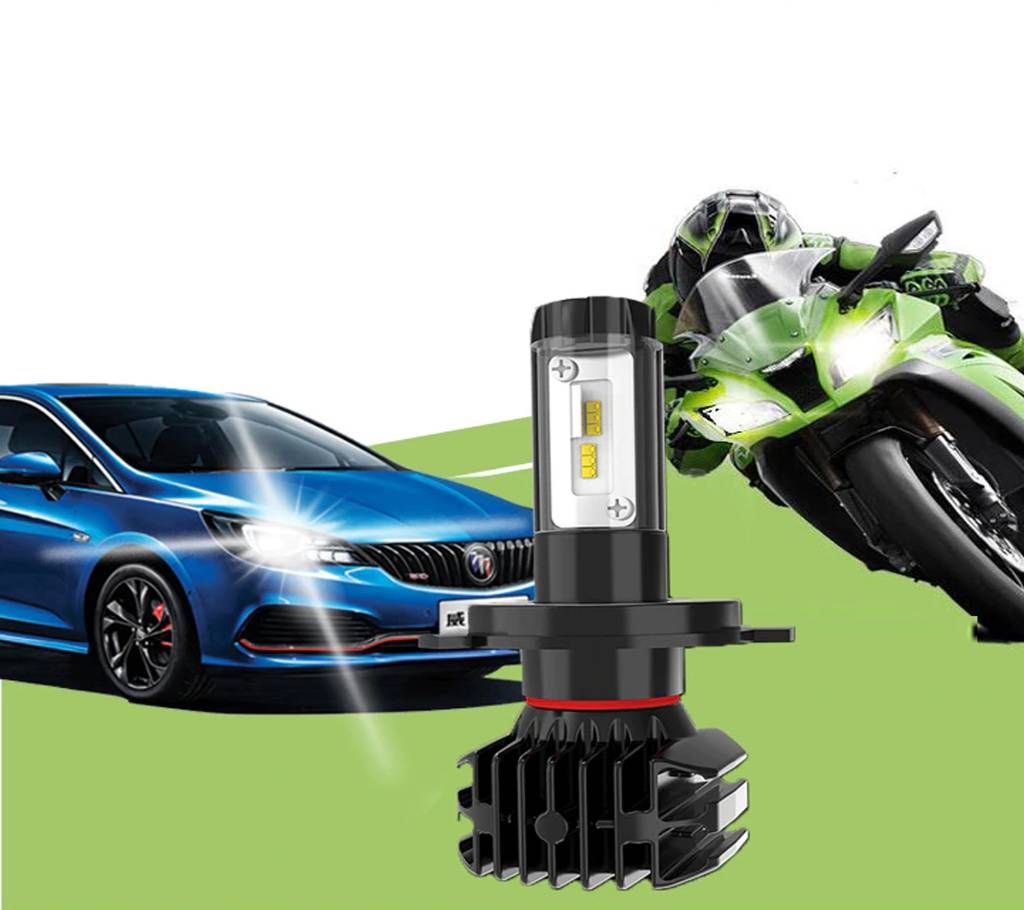 ED Car Headligh Kit YZ- H4 All In one 5 Colors with LUMILEDS ZES Chips 50w 9000LM LED Headlamps - Tecio