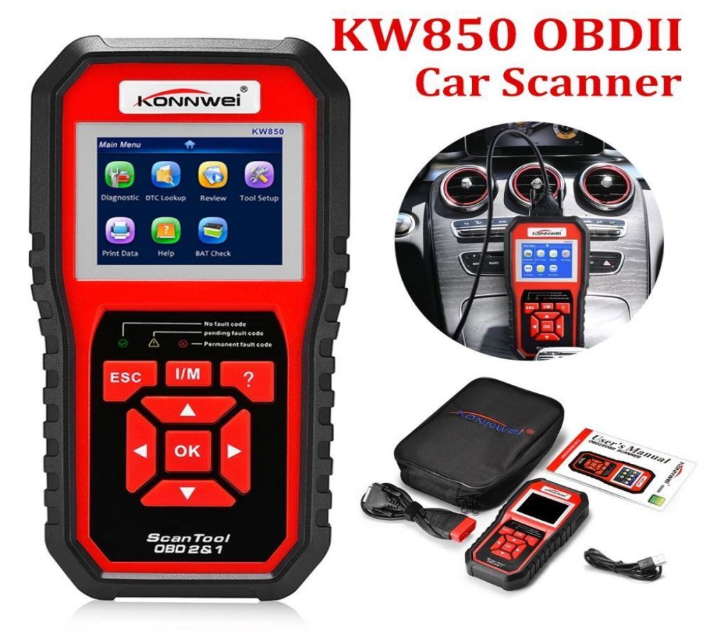 KW850 OBDII EOBD Auto Car Diagnostic Scanner