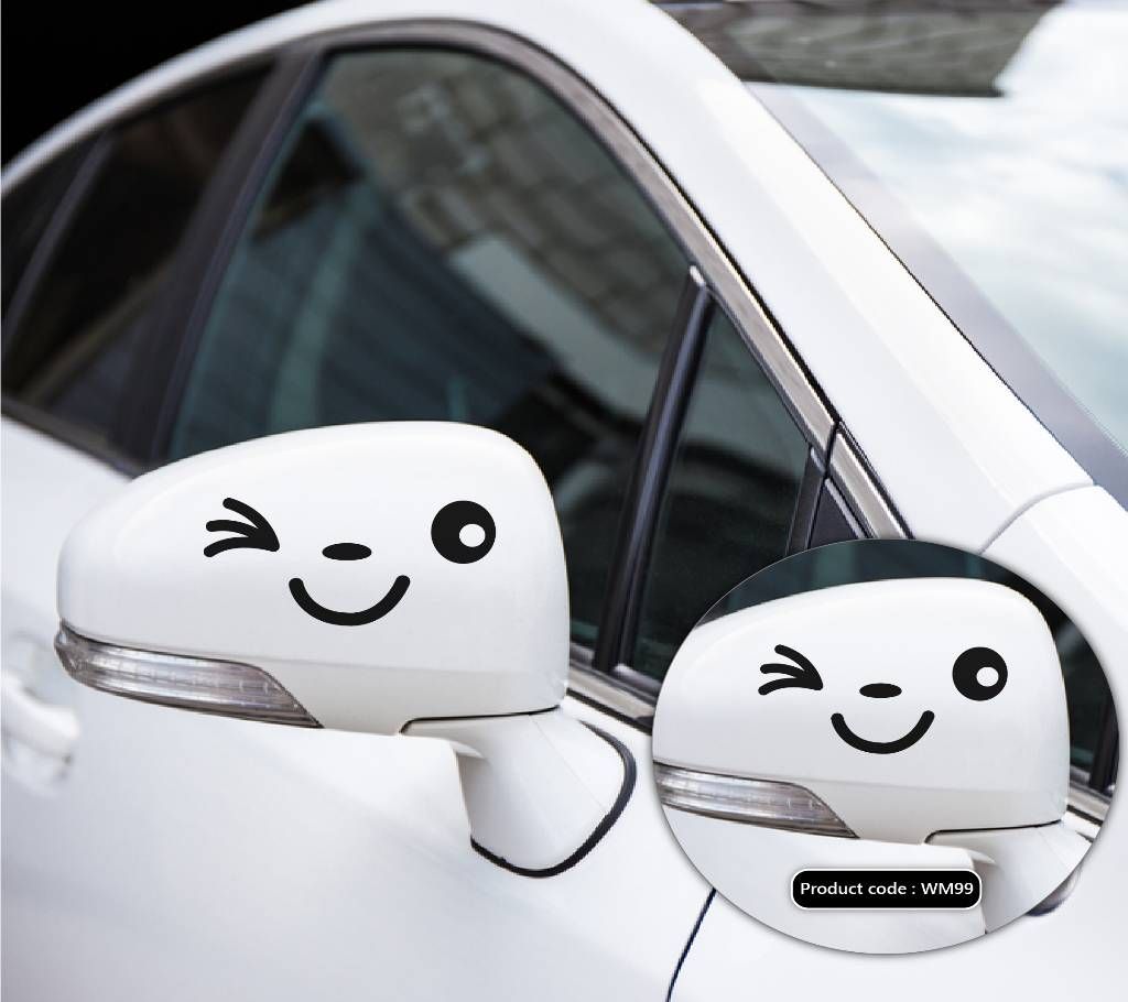 Blinking Eye Vinyl decals Removable Wing mirror Sticker - DDecorator