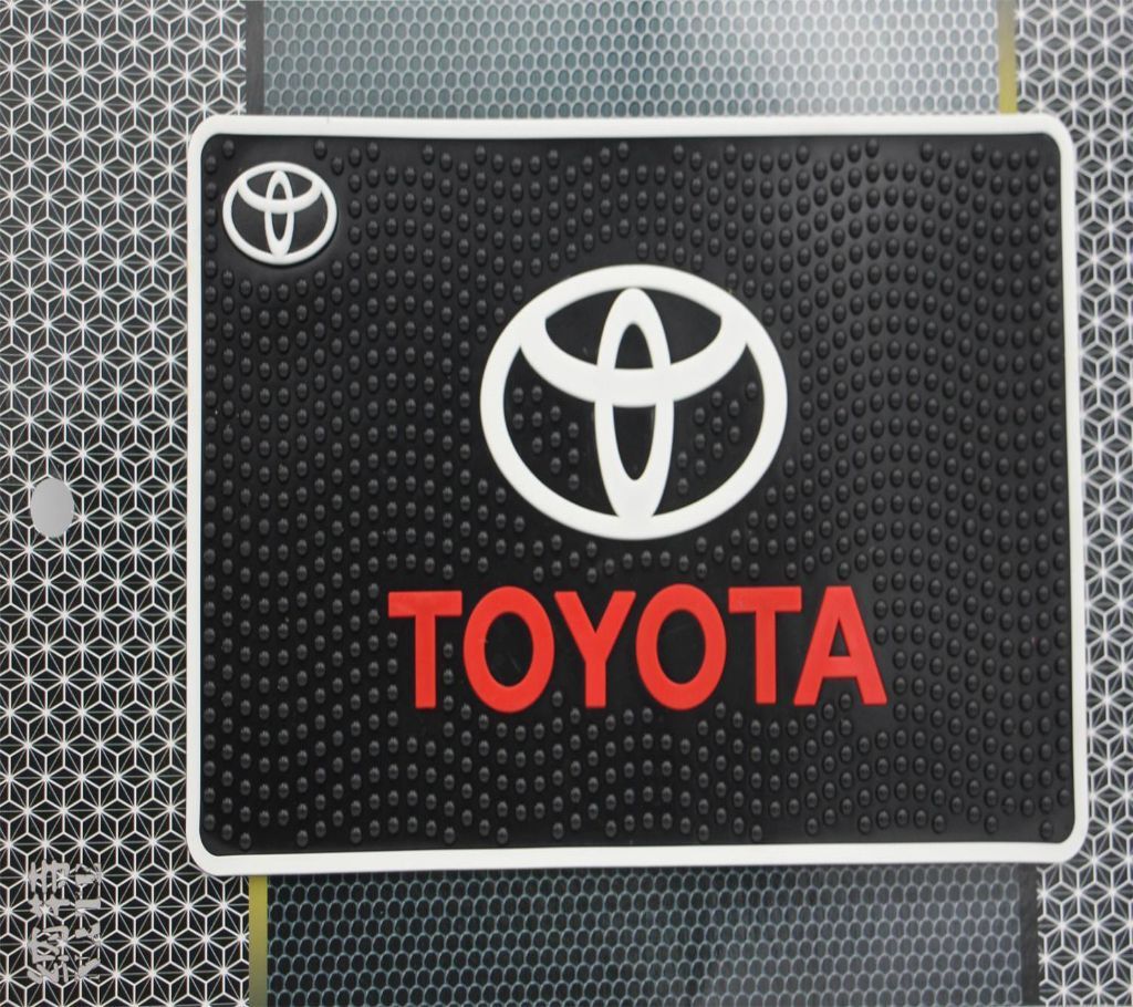 Non-Slip Dashboard Mat Toyota - Black Red