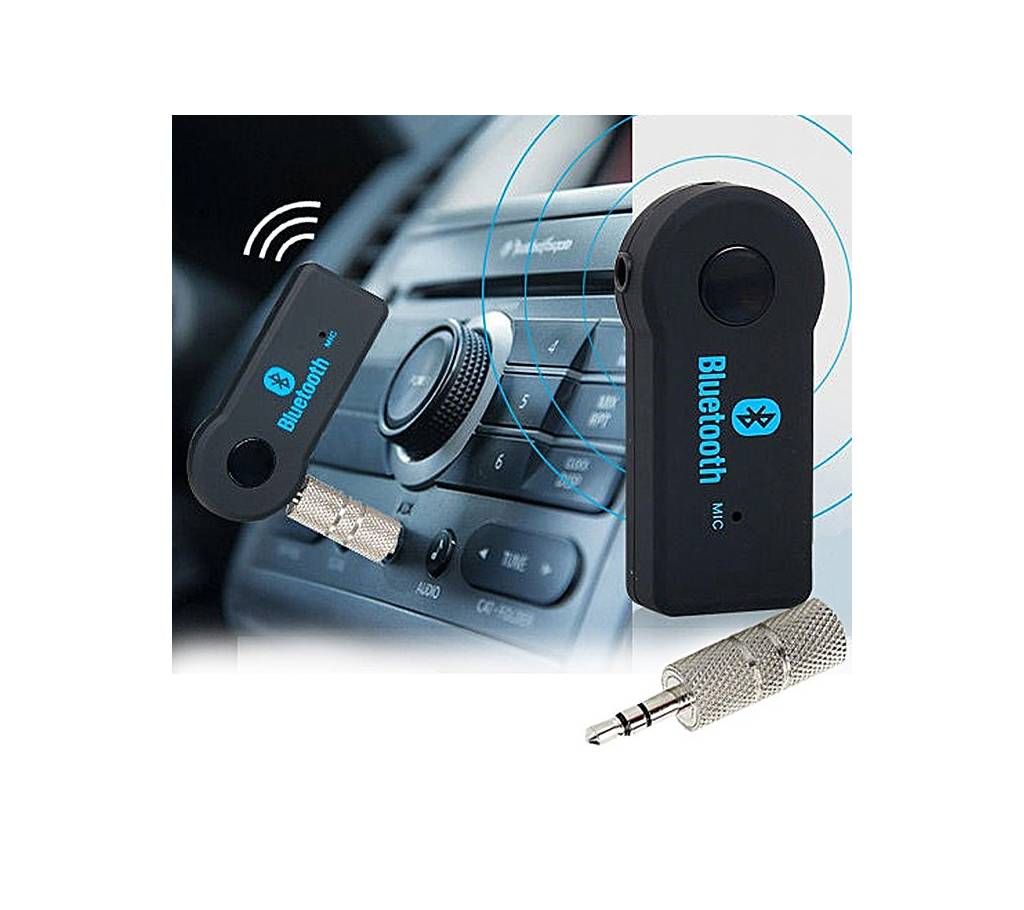 Wireless Car Bluetooth Receiver Adapter - Black