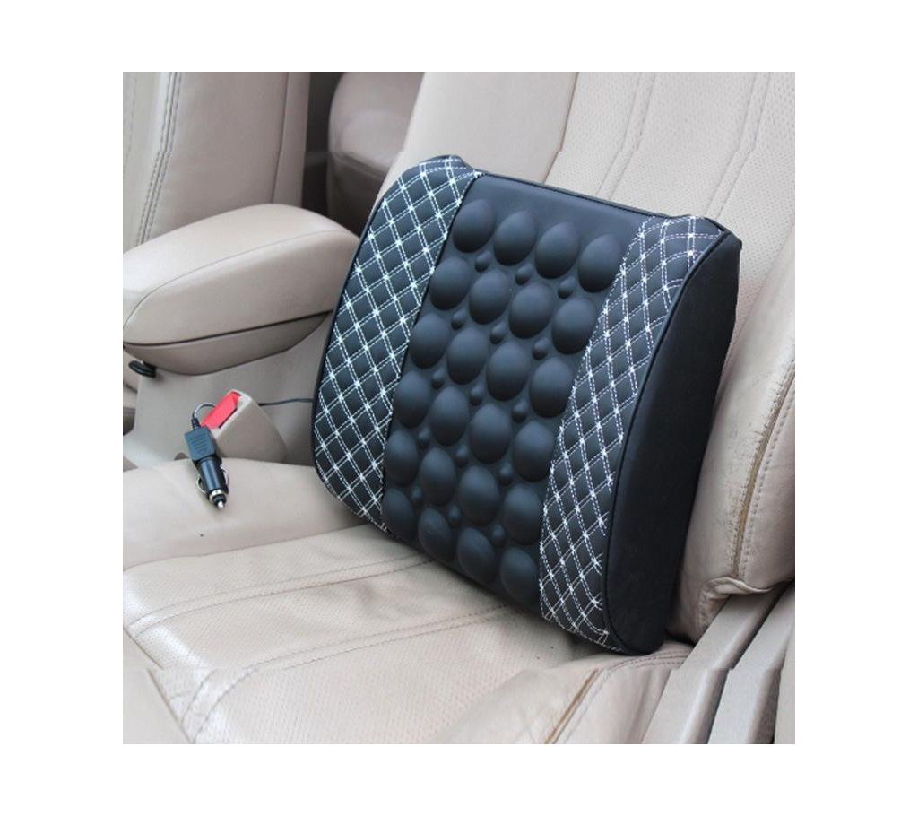 Car Back  Support Electrical Massage Cushion Pillow - 12V