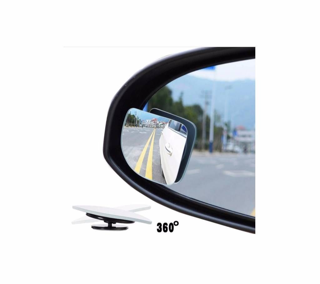 1 Pair Universal Adjustable 360 Degree car Blind Spot Mirror