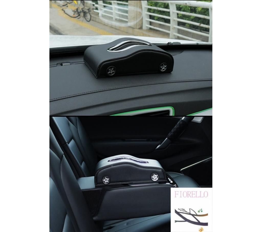 UP LEATHER CAR TISSUE BOX