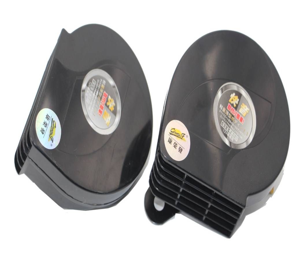 Snail Car Horn Euro Sound  - Black