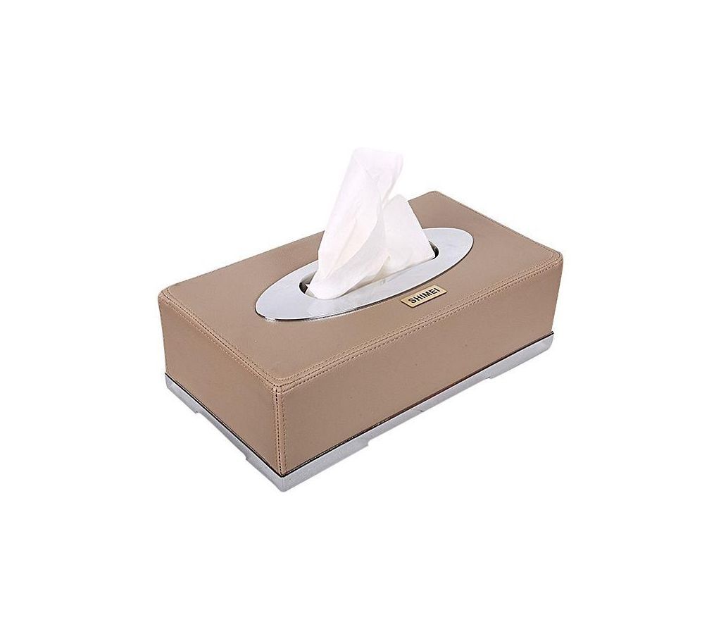 Car Leather Tissue Box ----Beige