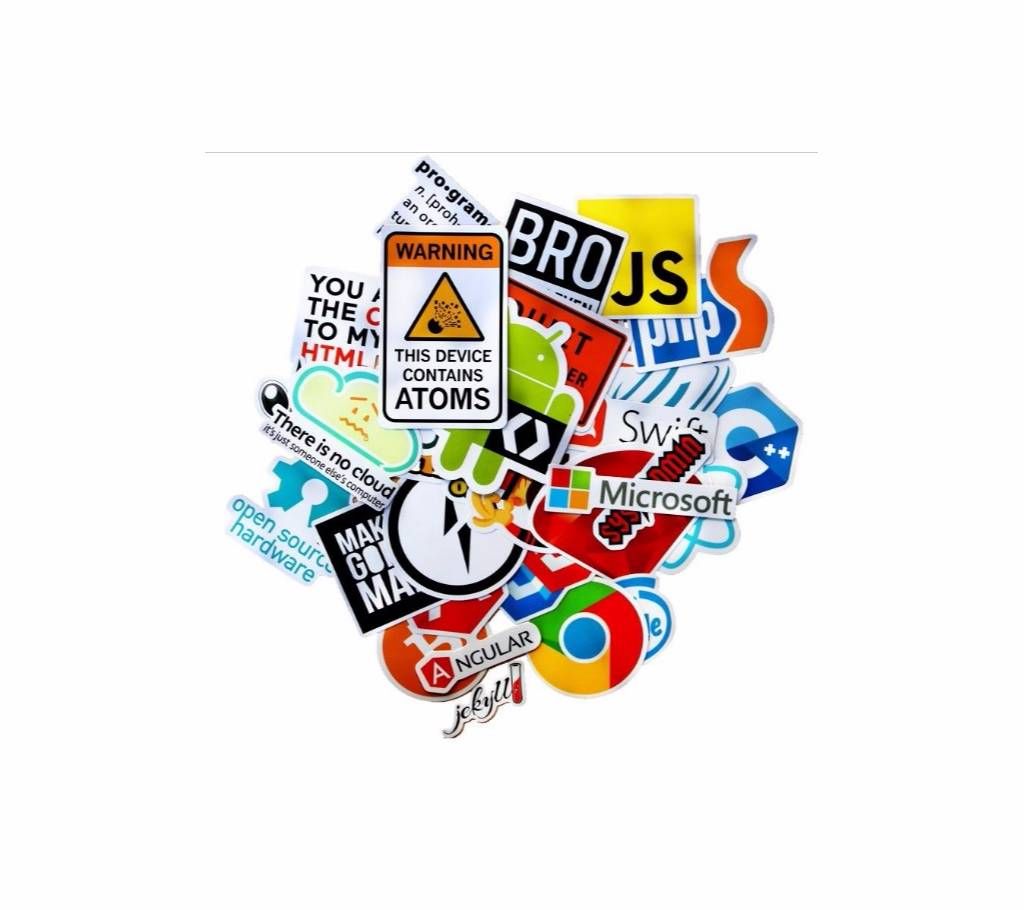 35pcs/Lot APP Logo Funny Stickers for Laptop Car Stickers