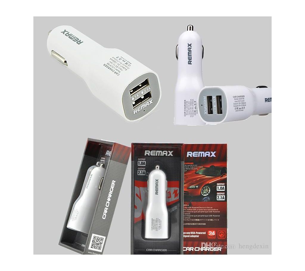 2.4A Dual USB Car Charger - Black